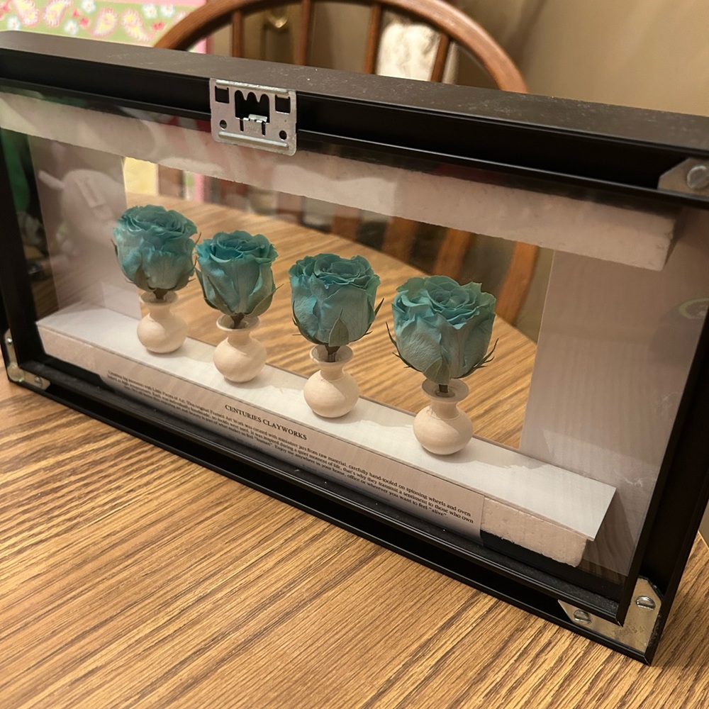 Dried Roses shadowbox - Picture 5 of 10